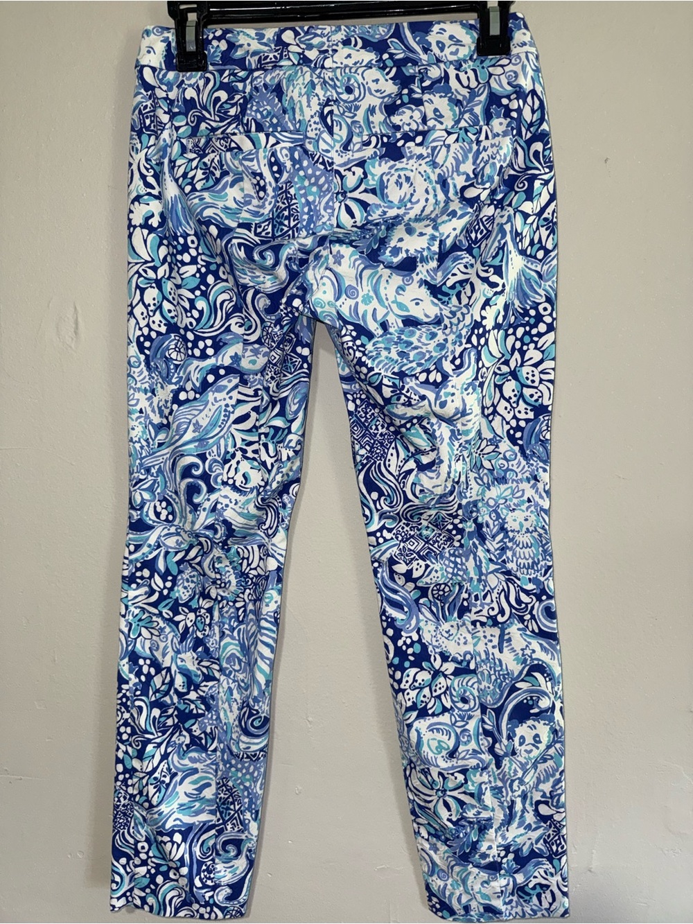 Lilly Pulitzer Blue Paisley Skinny Jeans - Picture 2 of 3